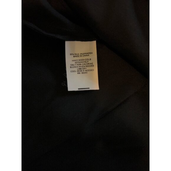 Y2K Express Design Studio Top Women’s Silk Grunge V-Neck Top - Picture 12 of 12